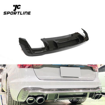 Pre-preg A4 B9 Rear Valance Diffuser for Audi A4 B9 S-Line/S4 Sedan (2020-2022)